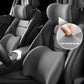 Blue Ergonomic Memory Foam Car Headrest & Lumbar Support Cushion Set - Driving Comfort Neck & Back Pillow