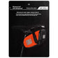 Orange And Black Water-Resistant Bicycle Saddle Bag - 1.3L Reflective Seat Pack for Road & Mountain Bikes