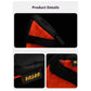 Orange And Black Water-Resistant Bicycle Saddle Bag - 1.3L Reflective Seat Pack for Road & Mountain Bikes