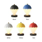 Black Rechargeable Hot Air Balloon LED Touch Lamp - 3-Color Nordic Style Desk Light