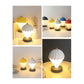 Black Rechargeable Hot Air Balloon LED Touch Lamp - 3-Color Nordic Style Desk Light
