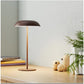 White Minimalist Rechargeable LED Touch Table Lamp - 3-Color Stepless Dimming Metal Desk Light