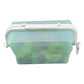 2 Pcs Green Collapsible Silicone Food Storage Container - Microwave & Freezer Safe Lunch Box