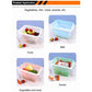 2 Pcs Green Collapsible Silicone Food Storage Container - Microwave & Freezer Safe Lunch Box