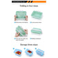 2 Pcs Green Collapsible Silicone Food Storage Container - Microwave & Freezer Safe Lunch Box