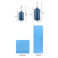 Dark Blue Quick Dry Cooling Towel Set (2 Pack) - Microfiber Sport Towels with Silicone Cases & Carabiners