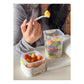 Yellow Portable Salad & Breakfast Cup On-the-Go - Dual Compartment Container with Spork