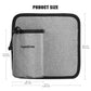 2 Pcs Grey Hands-Free Luggage Handle Travel Cup Holder & Organizer Pouch