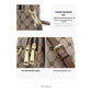 Brown Chic Round Mini Crossbody Phone Purse - PU Leather Vertical Shoulder Bag with Headphone Port