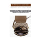Brown Chic Round Mini Crossbody Phone Purse - PU Leather Vertical Shoulder Bag with Headphone Port