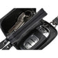 Black Premium Genuine Leather Double Zipper Key Case - Car & House Key Organizer Pouch