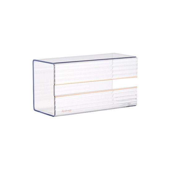 Transparent white luxury tissue box, single pack 21cm*11.1cm*9.1cm