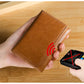Brown Genuine Leather RFID Blocking Wallet for Men - Vintage Bifold with Coin Pocket & ID Window