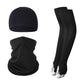 2 Sets Black Cooling UV Protection Set - 2 Skull Cap, 2 Neck Gaiter & 4 Arm Sleeves for Outdoor Sports