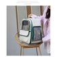 Beige And Yellow Spacious Pet Carrier Backpack with Clear Window - Comfortable Travel Bag for Cats & Small Dogs