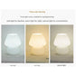 Pink Retro Swirl Glass Mushroom Table Lamp - USB Powered 3-Level Dimmable Bedside Accent Light