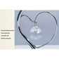 Pink,Green Roses And Silver Base Romantic Red Rose Flower Table Lamp - Crystal Heart Accent Bedside Night Light