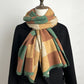 Coffee,Grey And Beige Unisex Retro Checkered Knit Scarf - Soft Thick Winter Shawl Wrap