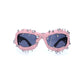 Pink Edgy Punk Rock Spiked Sunglasses - Statement Goth Studded Eyewear