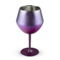 2 Pcs Purple Detachable Stainless Steel Wine Glass - 14oz (420ml) Portable Stemmed Goblet for Outdoors & Travel