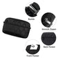 Black Stylish Quilted Belt Bag - Lightweight Nylon Crossbody Fanny Pack