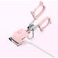 White USB-C Rechargeable Heated Eyelash Curler - Gentle Long-Lasting Lift with 2 Temperature Modes & Cute Cat Ear Design