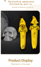 3 Pcs Style 3 Yellow Whimsical Magic Banana Monster Figurine - Quirky Resin Art Decor for Home & Party