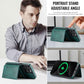 Purple Premium MagSafe Wallet Case for iPhone 16 Pro Max - Detachable PU Leather Magnetic Card Holder
