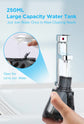 Black Advanced Portable Water Flosser - Rechargeable Oral Irrigator, IPX7 Waterproof, 4 Cleaning Modes for Deep Dental Care