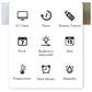 Black Background With White Light Sleek Large LED Digital Wall & Desk Clock - Remote Control, Temperature, Humidity, Dual Alarms, Calendar