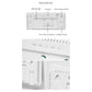 Black Background With Green and White Light Sleek Large LED Digital Wall & Desk Clock - Remote Control, Temperature, Humidity, Dual Alarms, Calendar