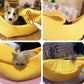 Green Cozy Banana Peel Pet Bed - Plush & Warm Cave House for Cats & Small Dogs (Medium)