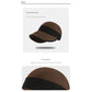 Beige Elegant Warm Bucket Hat - Minimalist Color Block Design, Face-Slimming Style for Autumn & Winter