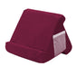Purple Soft Multi-Angle Tablet Pillow Stand - Comfy Reading & Viewing Holder for iPads, Books, eReaders