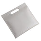 Grey Professional A4 PU Leather Document Bag - Waterproof Handheld File Folder Portfolio for Business & Conference