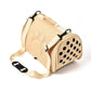 Khaki Stylish EVA Pet Carrier Bag - Lightweight Portable & Breathable Travel Crate for Small Dogs & Cats
