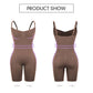 Size S Brown Seamless Full Body Shaper for Women - Tummy Control, Butt Lifter & Thigh Slimmer Bodysuit