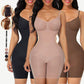 Size S Brown Seamless Full Body Shaper for Women - Tummy Control, Butt Lifter & Thigh Slimmer Bodysuit
