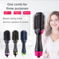 Pink And Grey One-Step Hair Dryer & Volumizer Hot Air Brush - Salon Styler for Drying, Smoothing & Volume