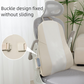 Beige Slim Wireless Shiatsu Back Massager Cushion - Rechargeable Heated Massage Pad for Full Back Relief