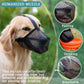 2 Pcs Size S Grey Breathable Mesh Dog Muzzle - Anti-Barking, Biting & Chewing - Adjustable & Comfortable Nylon Muzzle for Dogs