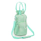 Green Insulated Tumbler Carrier Bag - Crossbody Water Bottle Holder with Pockets & Adjustable Strap for Large Cups (Note: cup not included)