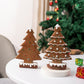 Yellow Charming Gingerbread Christmas Tree Figurine - Festive Resin Holiday Table Decor Ornament