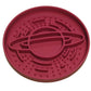 Red Silicone Planet Slow Feeder Dog Bowl - 2-in-1 Anti-Choke Lick Mat for Healthy Eating & Fun