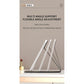 White Small Foldable LED Makeup Mirror - Portable Desktop Vanity with 3 Color Lights, Stepless Dimming & Adjustable Stand