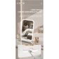 White Professional LED Vanity Mirror - 3 Color Lights, Stepless Dimming & Adjustable Rotating Stand, USB-C Rechargeable