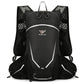 Black Lightweight 16L Outdoor Cycling & Hiking Backpack - Water-Repellent Nylon Daypack with Reflective Strips