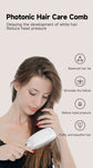 White Advanced 3-in-1 Scalp & Hair Care Massage Comb - Red Light Therapy, EMS Microcurrent & Vibration for Healthy Hair Growth