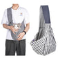 Black and White Checkered Comfortable Pet Sling Carrier for Small Dogs & Cats - Breathable Cotton Checkered Bag, Hands-Free, Safety Features