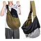 Red Breathable Pet Sling Carrier for Small Dogs & Cats - Adjustable Hands-Free Travel Pouch with Safety Leash & Pocket